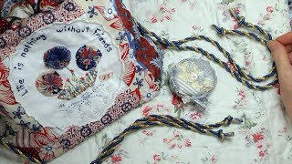 A Biscornu Pincushion and a Japanese Rice Bag  Project Shares [upl. by Lorn]