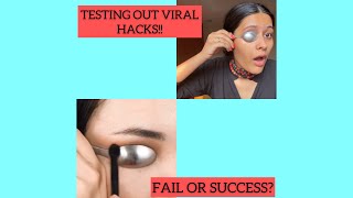 Testing out VIRAL FASHION AND MAKEUP HACKS  Fail or Success  Giti Gour [upl. by Ahsile]