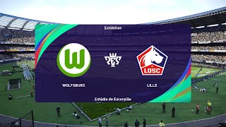 VfL Wolfsburg vs Lille 24072024 Club Friendlies PES 2021 [upl. by Acinok821]