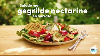 Burratasalade met gegrilde nectarine  BBQ  Recept  Allerhande [upl. by Aikkin338]