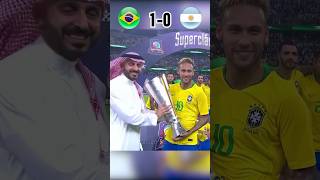 Brazil 🇧🇷 VS Argentina 🇦🇷 10 Superclasico Final 2018 Neymar Aura football shorts [upl. by Alamac655]