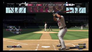 MLB 09 The Show Diamondbacks vs Twins HD [upl. by Philan686]