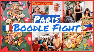 KAMAYAN FEAST IN PARIS FRANCE  Filipino Boodle Fight Food Vlog [upl. by Ainafetse52]