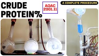 Determination of Crude Protein Content Part1A Complete Procedure AOAC 200111 [upl. by Viviana]