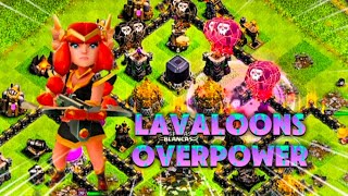 Lavaloon in Th9 is OVERPOWER i max my Hero using hero potion [upl. by Monia]