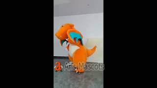 26m Inflatable Charizard Dinosaur Costume Adult Blow Up Mascot Suit Character Cosplay Dress Events [upl. by Munafo]