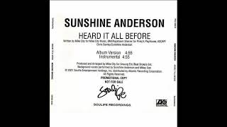 Sunshine Anderson Heard It All Before Album Version SHQ [upl. by Enovahs]