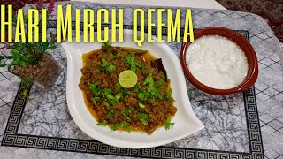 Hari Mirch Qeema Recipe By FARIMAN CookingEasy And Simple Recipehappycookingtoyou [upl. by Koch]