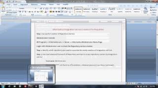 Informatica Administration Training Tutorial 3 Integration Service Creation [upl. by Nova241]