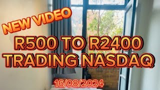 How I turned R500 into R2400 with NASDAQ  Phuti Seema [upl. by Atikram375]