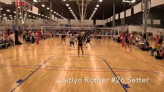 26 Caitlyn Rother 2027 Setter Tstreet Volleyball 16 Katie SCVA Championships [upl. by Efar]