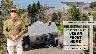 SOLD Contemporary Oceanfront Home  Maine Real Estate [upl. by Yesac]