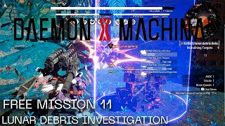 Daemon X Machina Free Mission 11  Lunar Debris Investigation [upl. by Anilrahc]