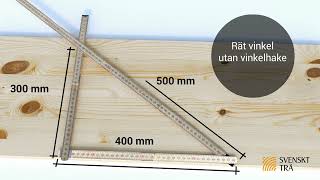 Snickartips  rät vinkel utan vinkelhake [upl. by Karlow945]