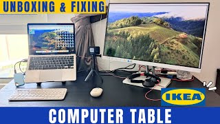 IKEA Computer Table Unboxing  DoItYourself  Wyman Vlogs DIY BahrainTamil LifeAtBahrain [upl. by Rickie17]