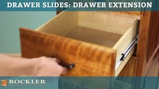 Drawer Slide Tutorial Drawer Extension [upl. by Jacob]