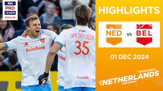 FIH Hockey Pro League 202425 Highlights Netherlands vs Belgium M  Match 1 [upl. by Alda]