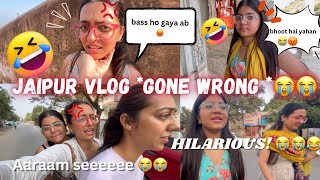 Jaipur Vlog Gone Wrong 😭😭😭 Kahi Nahi Ghoome  Tejasvi Rajput [upl. by Aisatnaf964]