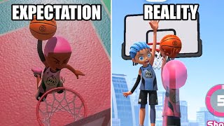 Dunking in Switch Sports Basketball is… weird [upl. by Ecinahc62]