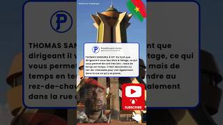 THOMAS SANKARA  citation historique et populaire  SHORTS SHORT shorts short thomassankara [upl. by Arodnahs]