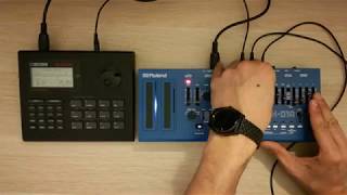 Roland SH01A with BOSS dr550 mkII Techno Roulette no9 KUSH [upl. by Adeuga]