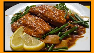 Easy Pan Fried Salmon Recipe [upl. by Carlyn]