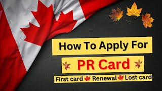 How to Apply For PR Card Online in Canada  Renew Your PR Card Online 2024thenomadcam [upl. by Llennoj808]