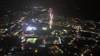 Swanley at night and a clip of the Rec fireworks [upl. by Dev]