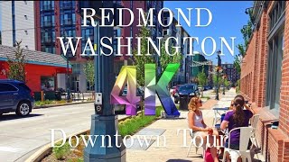 SEATTLE DOWNTOWN REDMOND CITY TOUR  RELAXING WALKING TOUR FOR SAMMAMISH RIVER TRAIL amp PARKS 4K [upl. by Ryon353]