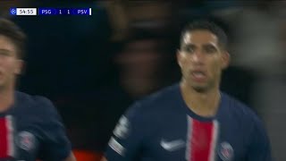 Achraf Hakimi GoalPSG vs PSV 11 All Goals and Extended Highlights [upl. by Eenahpets861]