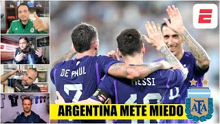 ARGENTINA METE MIEDO antes de su debut Lionel Messi y compañía con un gran nivel  Exclusivos [upl. by Kamp]