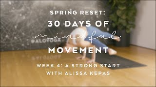 Day 23 Arm Balance Yoga Flow with Alissa Kepas  Spring Reset 30 Days of Mindful Movement [upl. by Inafit]