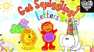 GET SQUIGGLING LETTERS abc song fun alphabet CBEEBIES [upl. by Narak290]