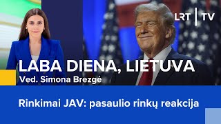 Rinkimai JAV pasaulio rinkų reakcija  Laba diena Lietuva  20241106 [upl. by Zalucki990]