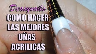 Como hacer uñas acrilicas  TUTORIAL UÑAS ACRILICAS PRINCIPIANTES [upl. by Keele]