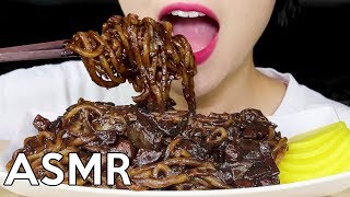 Jajangmyeon 5PK Black Bean Noodle Challenge [upl. by Gylys]