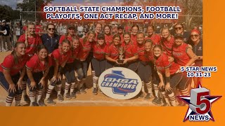 5 Star News 10 31 23 Softball State Champs Football Rallies for Win Cheer Takes Home Gold [upl. by Darnell]