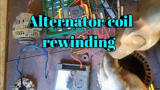 ALTERNATOR STATOR REWINDING [upl. by Ajam]