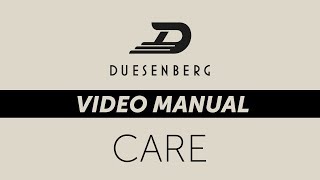 Duesenberg Video Manual  Care amp Maintenance Chapter 9 [upl. by Paddie]