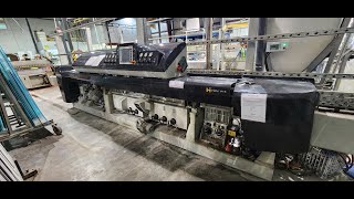 USED GLASTON BAVELLONI HIYON POLISHINGMITERING MACHINE [upl. by Auqeenahs126]