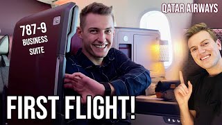 Qatar Airways B7879 Business Class ft Nonstop Dan [upl. by Oralia]