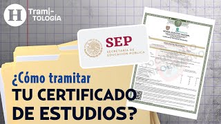 ¿Cómo sacar tu certificado de primaria o secundaria  Tramitología [upl. by Nalyad]