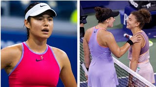 US Open LIVE Star asks opponent to lose on purpose as Emma Raducanu down and sad [upl. by Erej]