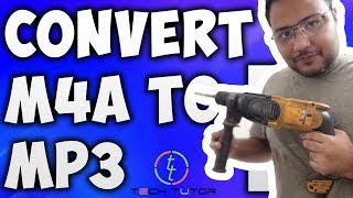 How To Convert M4A TO MP3 format using VLC media playerBest M4A TO MP3 Converter TechTutor [upl. by Hildick]