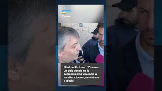 VOTÓ MÁXIMO KIRCHNER quotHay dos proyectos de país muy clarosquot  Telefe Noticias [upl. by Ylloj]