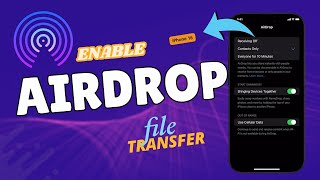 How to Enable AirDrop File Transfer on iPhone 16 [upl. by Irby262]