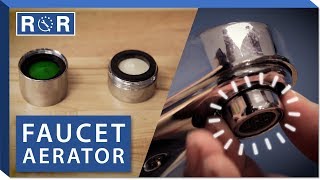 How to Replace a Faucet Aerator  Repair and Replace [upl. by Eicaj]