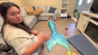 Mernation unboxing silicone mermaid tail [upl. by Ahsitruc221]