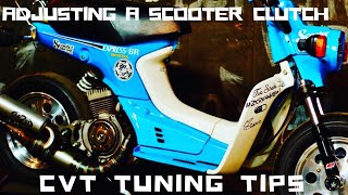 How to Adjust a Scooter Clutch CVT Tuning [upl. by Inol]