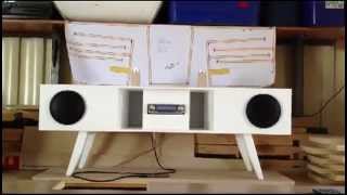 Back Loaded Horn Speaker Box using Car Stereo Components  Candle Test [upl. by Laram]